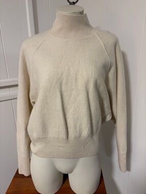 COS Women’s Cream Mock Neck Sweater